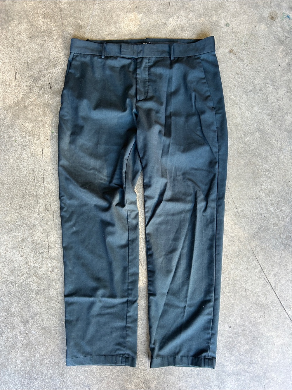 Mango Men's Dark Green Dress Pants